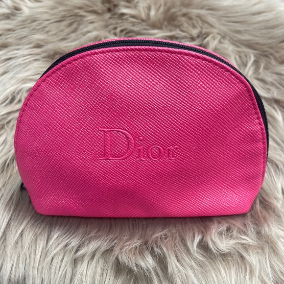 Dior Bags Nwot Christian Dior Hot Pink Cosmetic Pouch Bag Poshmark
